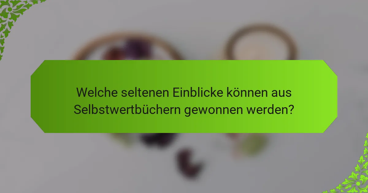Welche seltenen Einblicke können aus Selbstwertbüchern gewonnen werden?